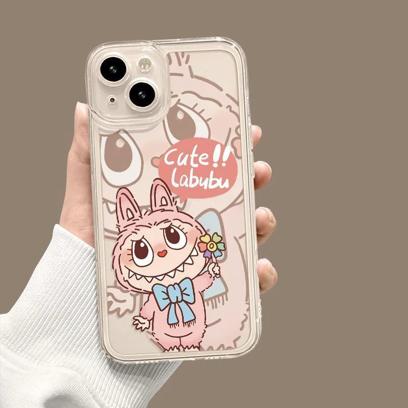 Labubu Zimomo Couple Phone Case For iPhone