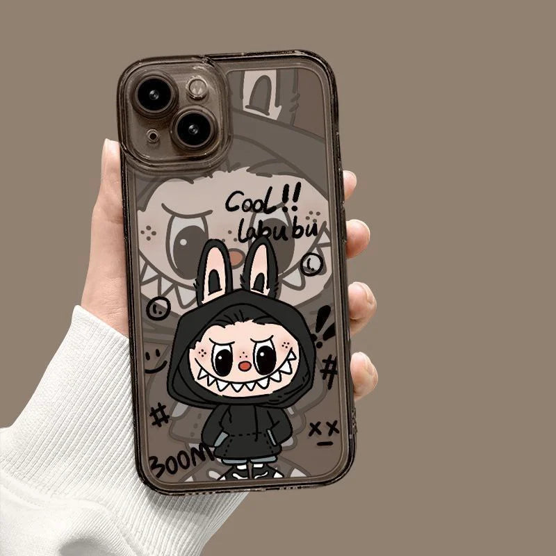 Labubu Zimomo Couple Phone Case For iPhone