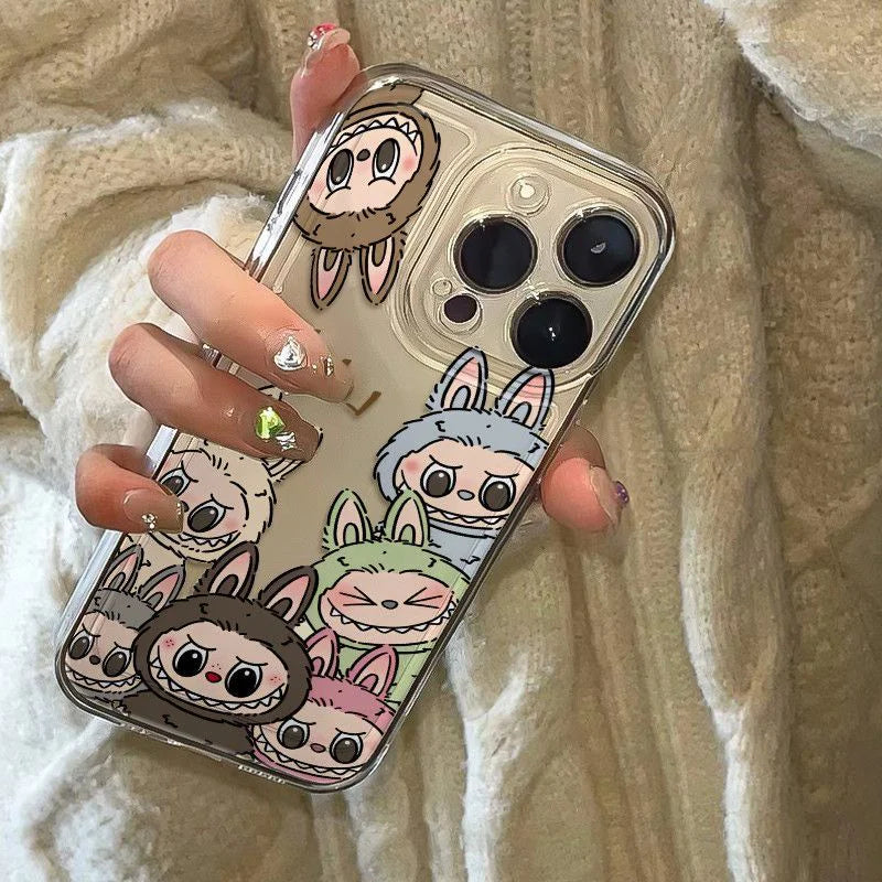 Labubu Zimomo Couple Phone Case For iPhone