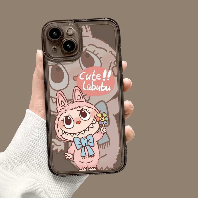 Labubu Zimomo Couple Phone Case For iPhone