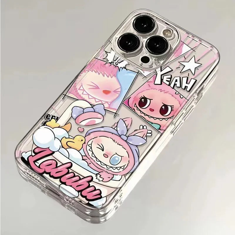 Labubu Zimomo Couple Phone Case For iPhone