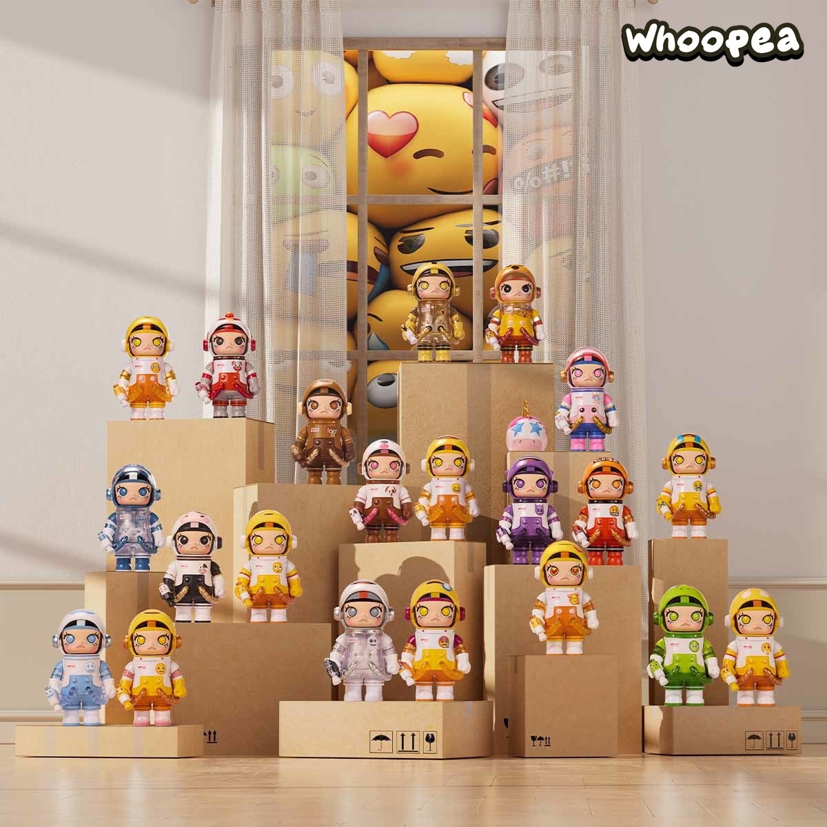 MEGA SPACE MOLLY 100% × emoji? Series Figures, Blind Box