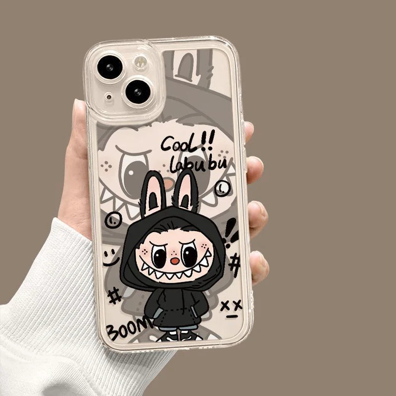 Labubu Zimomo Couple Phone Case For iPhone