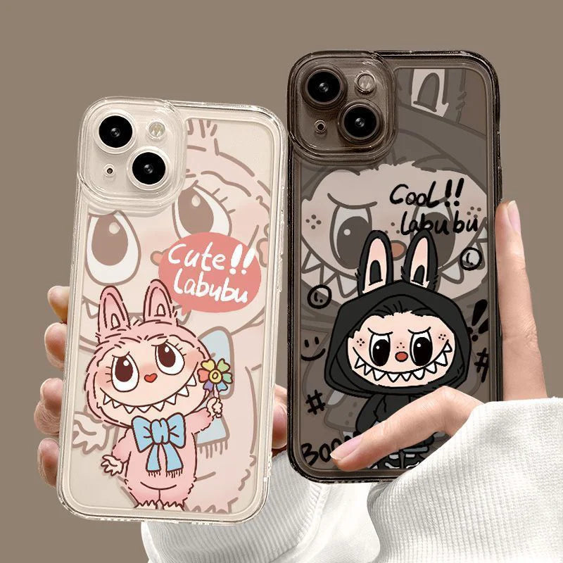 Labubu Zimomo Couple Phone Case For iPhone