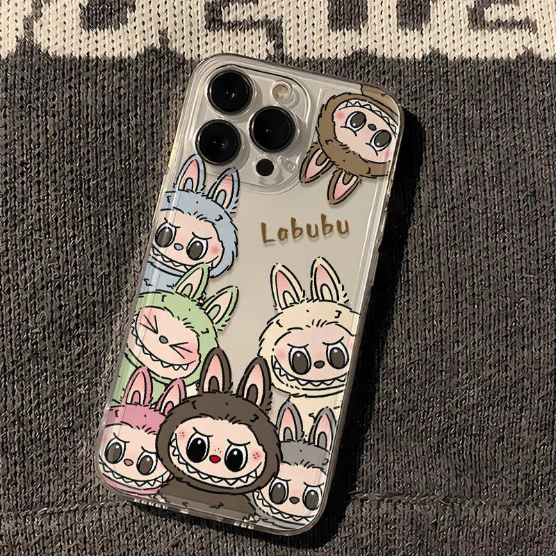 Labubu Zimomo Couple Phone Case For iPhone