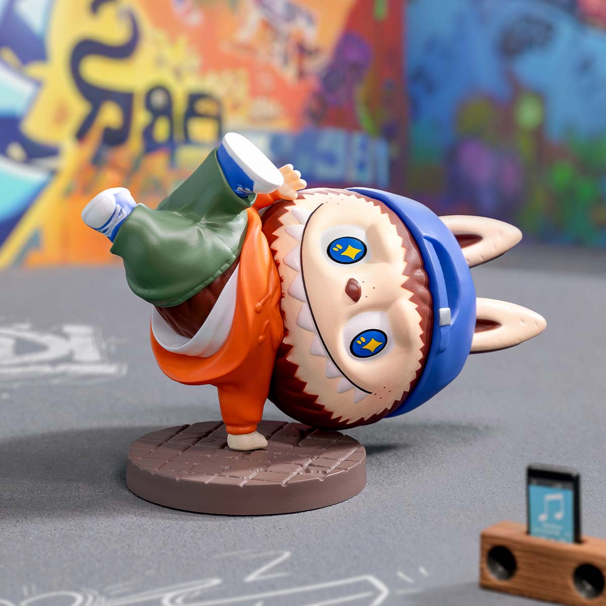 Labubu Hip hop Girl Figure Limited Edition Street Series Vinyl Art Toy