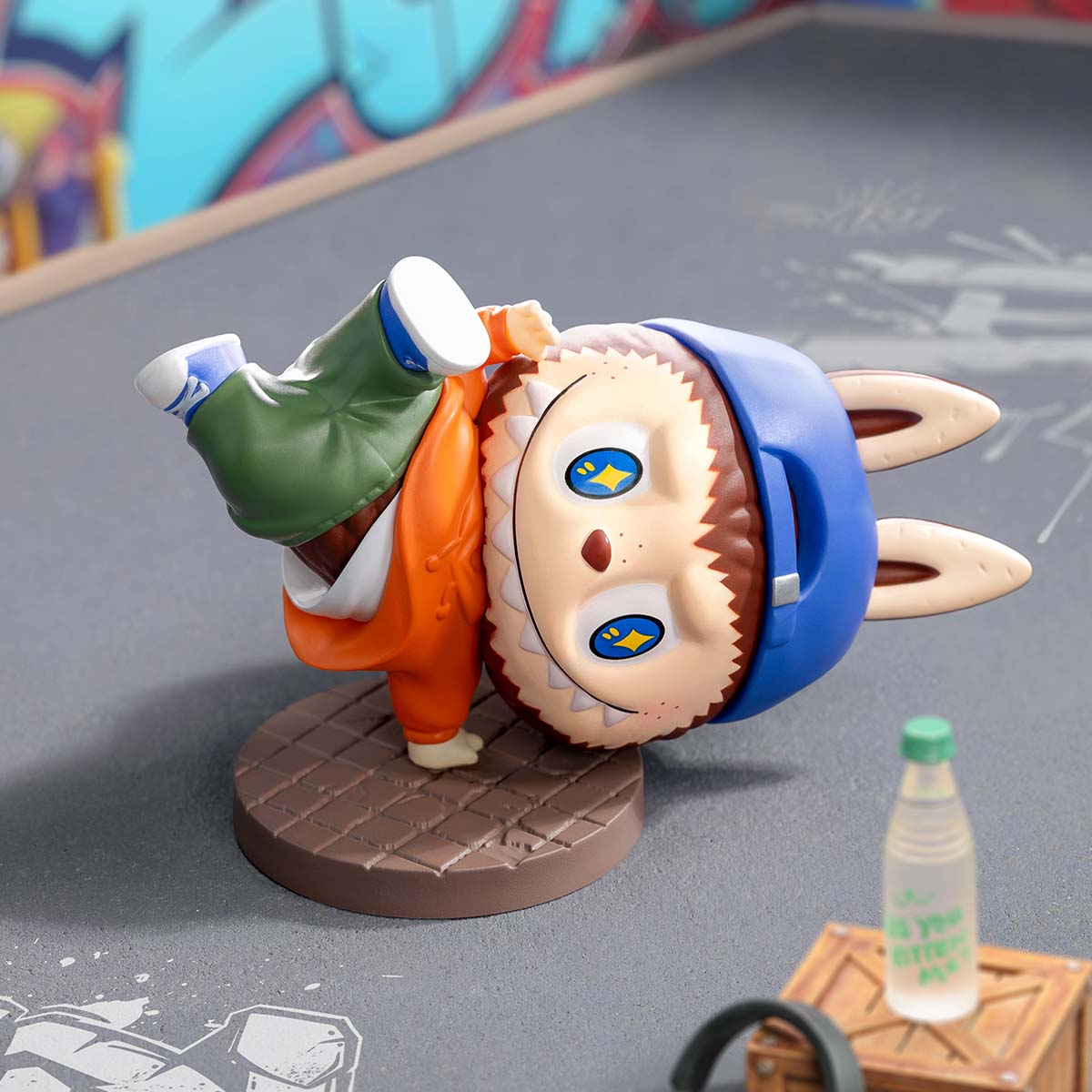 Labubu Hip hop Girl Figure Limited Edition Street Series Vinyl Art Toy