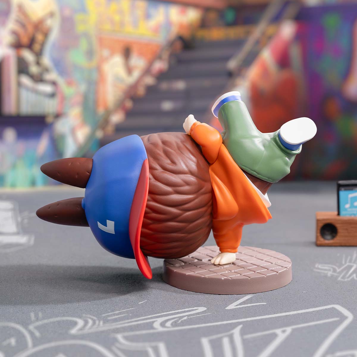 Labubu Hip hop Girl Figure Limited Edition Street Series Vinyl Art Toy