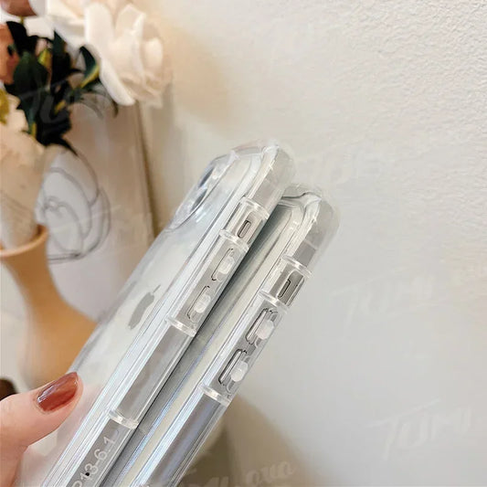 Lovely Cartoon Labubu Clear Phone Case For Samsung Galaxy