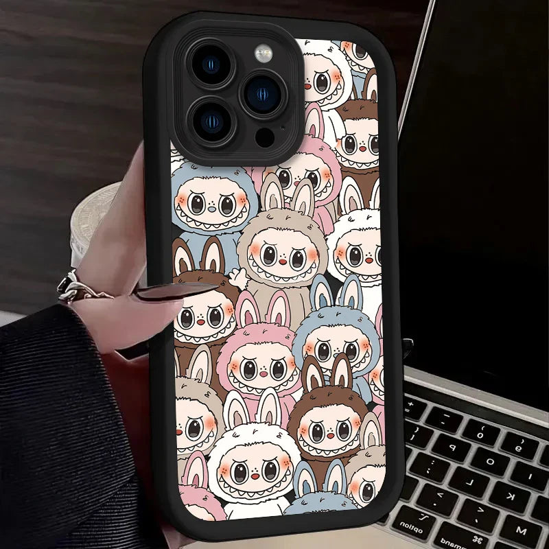 Labubu Silicone Case For iPhone - Shockproof Cover