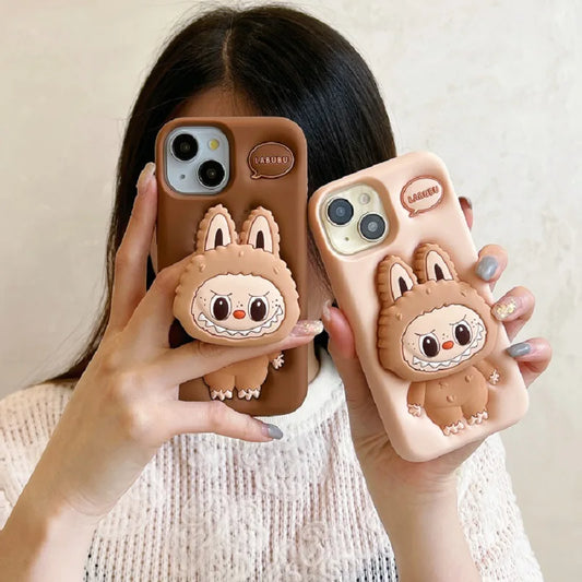 Labubu Phone Case and Holder - iPhone