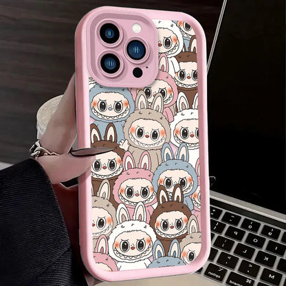 Labubu Silicone Case For iPhone - Shockproof Cover