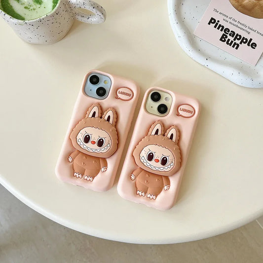 Labubu Phone Case and Holder - iPhone