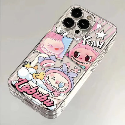 Labubu Zimomo Couple Phone Case For iPhone