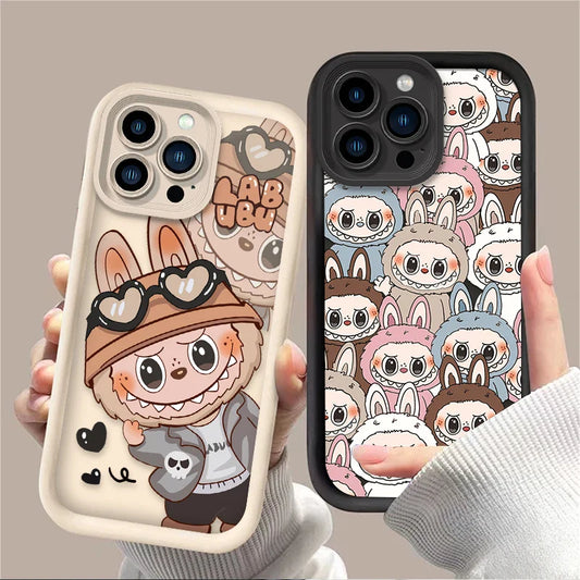 Labubu Silicone Case For iPhone - Shockproof Cover
