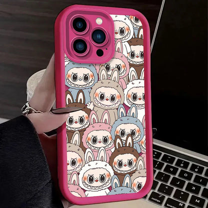 Labubu Silicone Case For iPhone - Shockproof Cover
