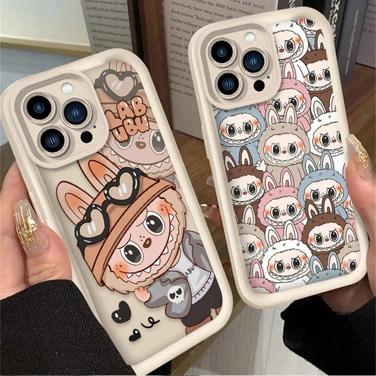 Labubu Silicone Case For iPhone - Shockproof Cover